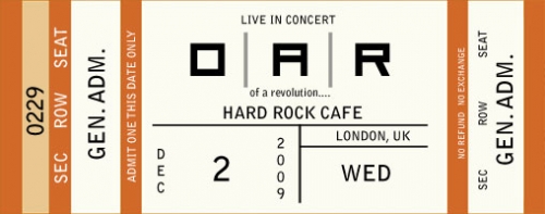 12/02/09 Hard Rock Cafe, United Kingdom